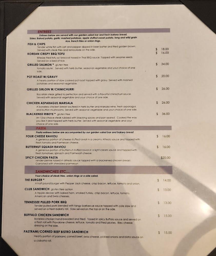 Cooper's Restaurant Menu image 1