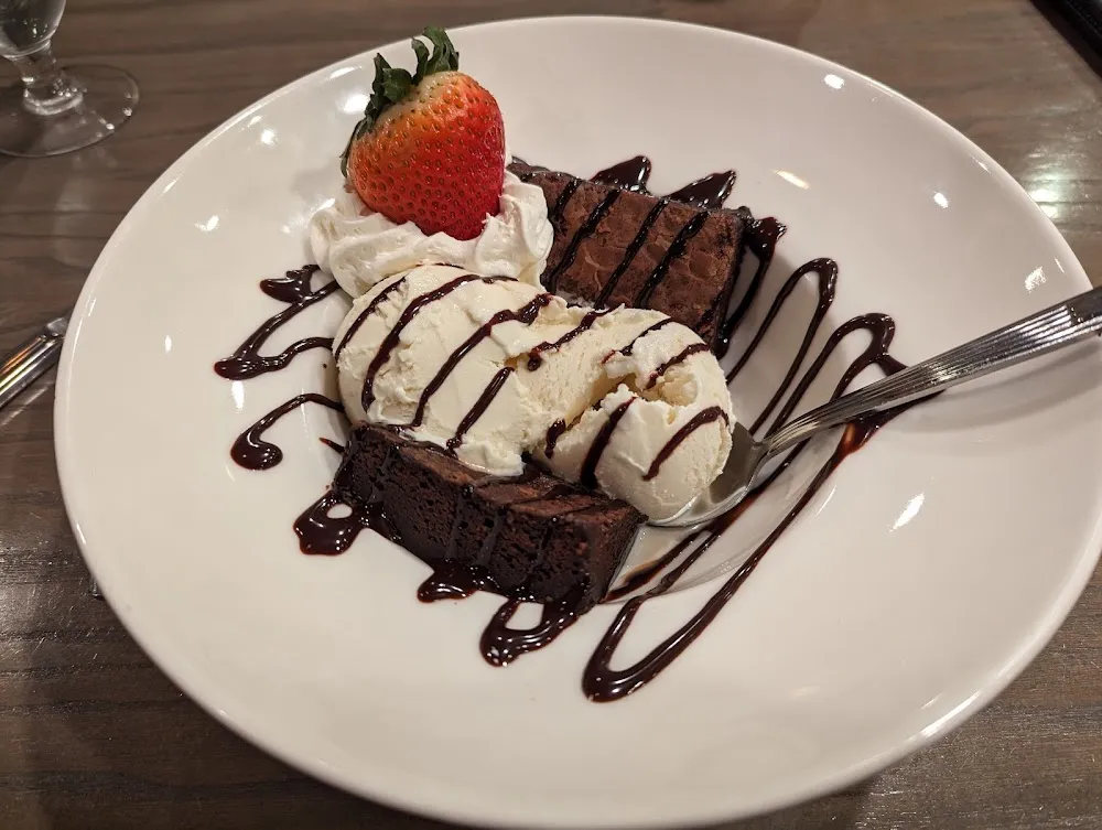 Warm Hot Fudge Brownie